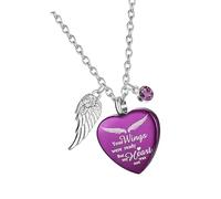 Limtula Colgante de corazón de Amor, Collar conmemorativo para Mascotas, Cenizas, Pieles, portacontenedores, medallones de Acero Inoxidable, joyería de urna para pérdida de Mascotas, Collar de urna