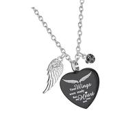 Limtula Colgante de corazón de Amor, Collar conmemorativo para Mascotas, Cenizas, Pieles, portacontenedores, medallones de Acero Inoxidable, joyería de urna para pérdida de Mascotas, Collar de urna