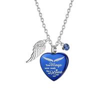 Limtula Colgante de corazón de Amor, Collar conmemorativo para Mascotas, Cenizas, Pieles, portacontenedores, medallones de Acero Inoxidable, joyería de urna para pérdida de Mascotas, Collar de urna