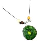 Limtula Collar con colgante de frutas, joyería larga de cordón con cuentas y acento colgante colorido para uso diario y trajes de viaje