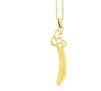 Limtula Collar con colgante inspirado en espadas únicas, cadena de clavícula ajustable, joyería de de acero inoxidable 304 para hombres y mujeres, joyería única para parejas