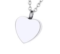 Limtula Collar de cenizas para mascotas, medallón para mascotas, mamá, medallón para pelo, corazón para cabello, medallón conmemorativo para cenizas, medallón conmemorativo para cenizas para hombres