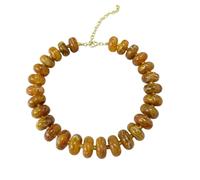 Limtula Collar de cuentas geométricas de Estilos bohemios Cadena de clavícula ajustable para mujeres Joyería de resina de Collar de bohemia