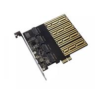 Limtula Compactly PCIeX1 - Tarjeta adaptadora ASM1064 que transforma la unidad en 4 puertos para un acceso más rápido a los datos, tarjeta de expansión de almacenamiento