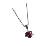 Limtula Con colgante de con forma de corazón abrazable, cadena para cuello de longitud ajustable, accesorios de para uso diario, joyería de para hombres