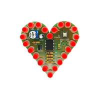 Limtula Conjunto Educativo de LED de respiración del corazón, diseño analógico, Conjunto de proyectos amigable para Principiantes con diseño Claro, LED de respiración analógica