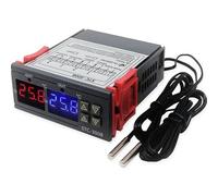 Limtula Controlador de termostato de Temperatura Pantalla, 110 to 220V | Sensores de sonda doble para refrigerador, termostato de refrigeración, calefacción, pantalla Digital de