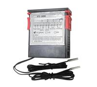 Limtula Controlador de termostato de Temperatura Pantalla, 24V | Sensores de sonda doble para refrigerador, termostato de refrigeración, calefacción, pantalla Digital de