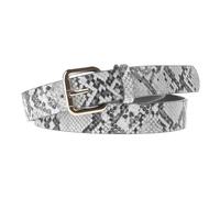 Limtula Correa de cintura para hombre Hebilla retro Patrón de serpiente Cinturón de de PU Abrigo que combina con todo Señoras Ancha Pretina formal Correas de cintura de de PU Cinturón con, White