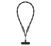Limtula Correas de cordón para teléfono Cruzado con Parches, Correas de Cuello Trenzadas Ajustables, Collar con Cable de Carga de 240 W para teléfono Inteligente Cordón para teléfono Cruzado