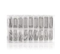 Limtula Correas de reloj de acero inoxidable de 8 mm a 25 mm, pulseras de reloj, accesorios de reloj inteligente, kit de pasadores de resorte, surtido de correas de acero inoxidable para remolque