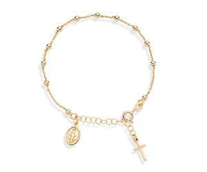 Limtula Crucifijo de la Iglesia Católica Cruces Colgante Rosario Pulsera Cristo Oración Rosarios de Metal Cadena de Cuentas Joyería Religiosa Pulsera de Rosario