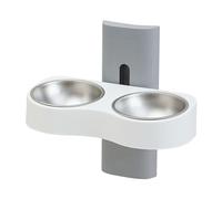 Limtula Cuenco de pared para gatos, gran capacidad, para alimentación de mascotas, altura ajustable, dispensador automático de agua para pequeño dispensador de agua montado en la pared para pequeños