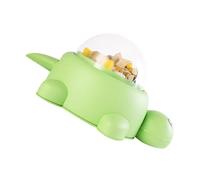 Limtula Cuenco giratorio para mascotas para perros con dispensador de golosinas, juguete de entrenamiento, prensa y dispensador de comida para perros