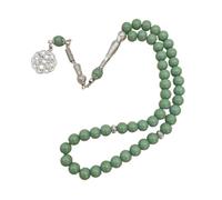 Limtula Cuentas de oración hechas a mano Tasbih tradicional para musulmanes 45 cuentas de rosario pulsera elegante musulmanes religión Eid regalo accesorios de joyería, Light green