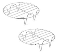 Limtula De 2 freidoras de Aire de Acero Inoxidable de 7 Pulgadas, Rejilla para cocinar, Cesta Redonda para cocinar, Rejillas deshidratadoras antiadherentes, Accesorios para freidoras de Aire