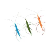 Limtula De 3 Camarones Interactivos con Menta para Gatos Entretenimiento para aliviar aburrimiento Juguete para Masticar para Gatos
