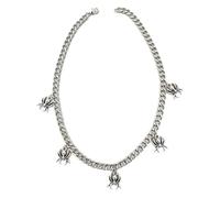 Limtula De aleación en tono con colgantes decorativos y cadena de eslabones atrevidos, 46 cm Detalle de uso diario para detalles de estilismo en looks informales Accesorio para cuello