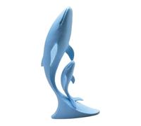 Limtula de Ballena Decorativa Minimalista de Doble Ballena para exhibición de Estante de, Acento costero Moderno, Estatua Costera para hogar, Adorno de Escritorio, Escultura Minimalista para