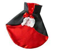 Limtula Delicada capa para mascotas, accesorio de Halloween, bonito accesorio de vampiros con corbata para festivales