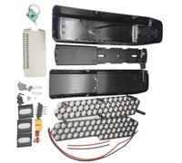 Limtula Durabilidad Impermeable 36V48V EBike Caja de batería 52x18650 celda para Caja de batería Resistencia a Impactos ABS Metal Ebike Caja