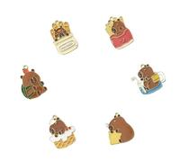 Limtula Elegante Color Elegante Capybaras Capybaras Llavero Charmet Colgante Versátil Accesorio para Uso Diario