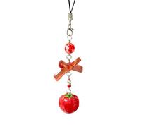 Limtula Elegante llavero acrílico con forma de tomate para coleccionistas de accesorios interesantes