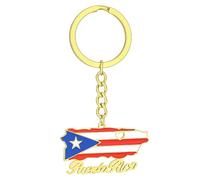 Limtula Elegante llavero con la de Puerto Rico, accesorio duradero, llaveros colgantes, recuerdo para viajeros y entusiastas de, accesorio de Puerto Rico