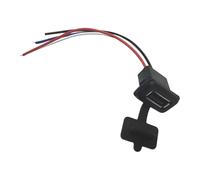 Limtula Enchufe USB2.0 Diseño Impermeable Conectores Textura plástica Adecuado para instalaciones en Exteriores e Interiores Puerto USB de compatibilidad