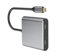 Limtula Estación De Acoplamiento USB C con Soporte para HDMI2.0 4K Y Carga Rápida para Mejorar La Productividad Y La Reproducción Multimedia Concentradores Aleación Aluminio
