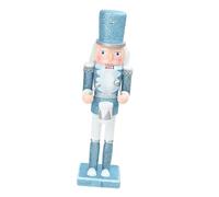 Limtula Estatua de cascanueces de madera de 30 cm, decoración artística de mesa de Navidad para exhibición del hogar, elegante adorno de escritorio, cascanueces coleccionable