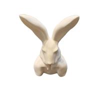 Limtula Estatua de Conejos Modernos para repisa y estantería Cubierta de Escultura Moderna