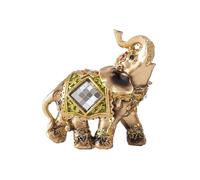Limtula Estatuilla de Elefante de Resina Dorada Que simboliza la Prosperidad decoración Feng Shui Escultura Elegante Dorada tailandesa Regalo Estatua de Elefante