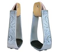 Limtula Estribos ligeros para montar a caballo con alfombrilla de goma antideslizante para una conducción segura y cómoda, de aluminio, acolchada