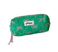 Limtula Estuche para bolígrafos de gran capacidad de 7.6 x 3.4 x 3.4 pulgadas, multifuncional, bolsa de almacenamiento de cosméticos de viaje para niñas, bolsas elegantes, Green