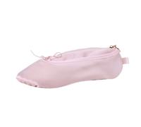 Limtula Estuche para lápices con forma de zapato de ballet, elegante soporte para cosméticos, bolsa de almacenamiento de bolígrafos de gran capacidad, contenedor portátil de papelería, bolsa
