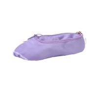 Limtula Estuche para lápices con forma de zapato de ballet, elegante soporte para cosméticos, bolsa de almacenamiento de bolígrafos de gran capacidad, contenedor portátil de papelería, bolsa