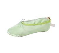 Limtula Estuche para lápices con forma de zapato de ballet, elegante soporte para cosméticos, bolsa de almacenamiento de bolígrafos de gran capacidad, contenedor portátil de papelería, bolsa