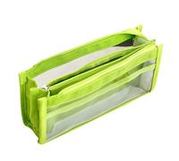 Limtula Estuche para lápices de 6 capas de gran capacidad, estuche transparente para bolígrafos, organizador de dibujos animados, Green