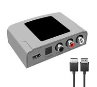 Limtula Extractor de sonido 4K HDTV 1080P a salida óptica y estéreo, fácil de conectar y reproducir para reproductores BluRay y computadoras