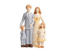 Limtula Figuras Familiares Escultura Familiar de Resina Hijo Hija Estatua Decoraciones para hogar Cumpleaños, Regalo del Día de la Madre de Acción de Gracias Figuras Decoraciones para hogar