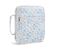 Limtula Funda Acolchada portátil para Mujer, Organizador de Libros de oración de Viaje con múltiples Bolsillos y de Transporte de algodón, Estuche Acolchado con portalápices