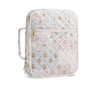 Limtula Funda Acolchada portátil para Mujer, Organizador de Libros de oración de Viaje con múltiples Bolsillos y de Transporte de algodón, Estuche Acolchado con portalápices