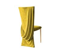 Limtula Funda de poliéster para sillas, recepciones de Bodas y decoración del hogar, Tela de poliéster, fácil de Instalar, Cortinas para sillas Rosas