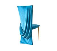Limtula Funda de poliéster para sillas, recepciones de Bodas y decoración del hogar, Tela de poliéster, fácil de Instalar, Cortinas para sillas Rosas