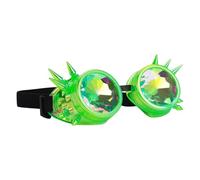 Limtula Gafas de caleidoscopios para raves, psicodélicos, gafas Sterevunk con prismas arco iris, lente de cristal de difracción