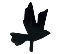 Limtula Gancho de pared con forma de pájaro negro, fácil de instalar, colgador de diseños creativos para llaves, ropa y bolsos, sujetadores elegantes para hogar