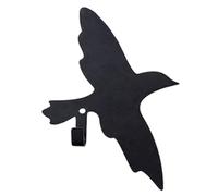 Limtula Gancho de pared con forma de pájaro negro, fácil de instalar, colgador de diseños creativos para llaves, ropa y bolsos, sujetadores elegantes para hogar