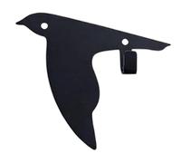 Limtula Gancho de pared con forma de pájaro negro, fácil de instalar, colgador de diseños creativos para llaves, ropa y bolsos, sujetadores elegantes para hogar