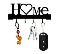 Limtula Gancho decorativo de pared de hierro con la letra HOME, ideal para ahorrar espacio, solución de almacenamiento, sujetadores multiusos